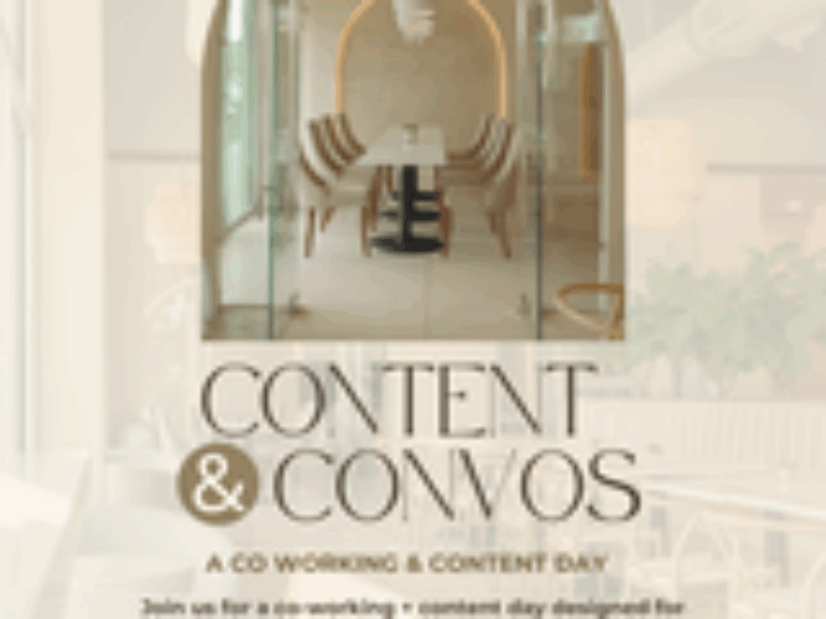 Content & Convos - A Co-working & Content Event