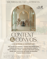 Content & Convos - A Co-working & Content Event