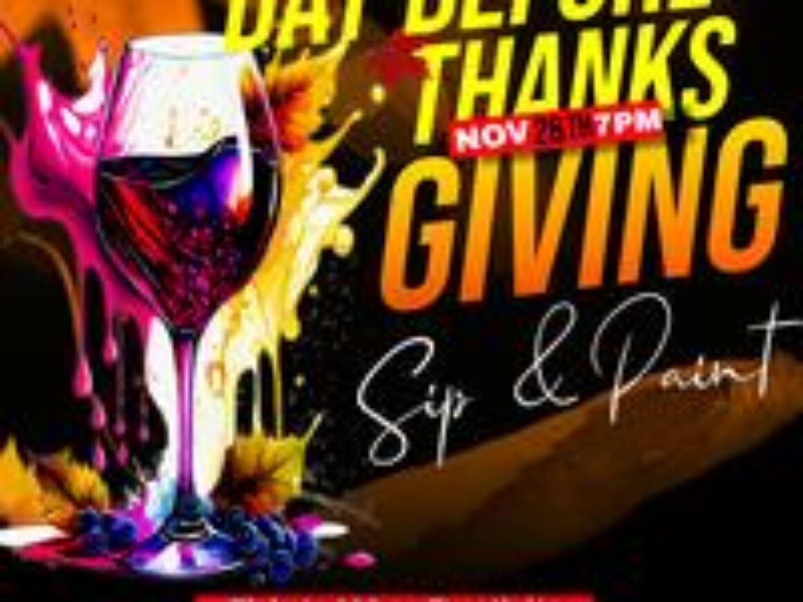 Day Before Thanksgiving Night Sip & Paint